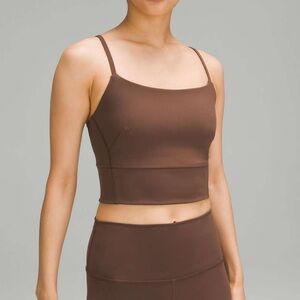 Lululemon Wunder Train Strappy Tank Top in the color Java